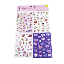 Various Heart Shape Die Out Vinyl Stickers Decorative